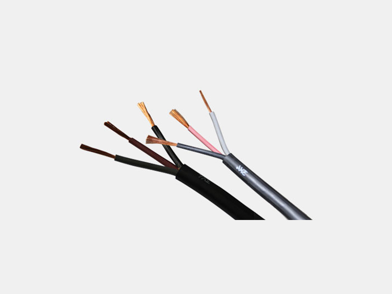 Flexible cable with rubber sheathed
